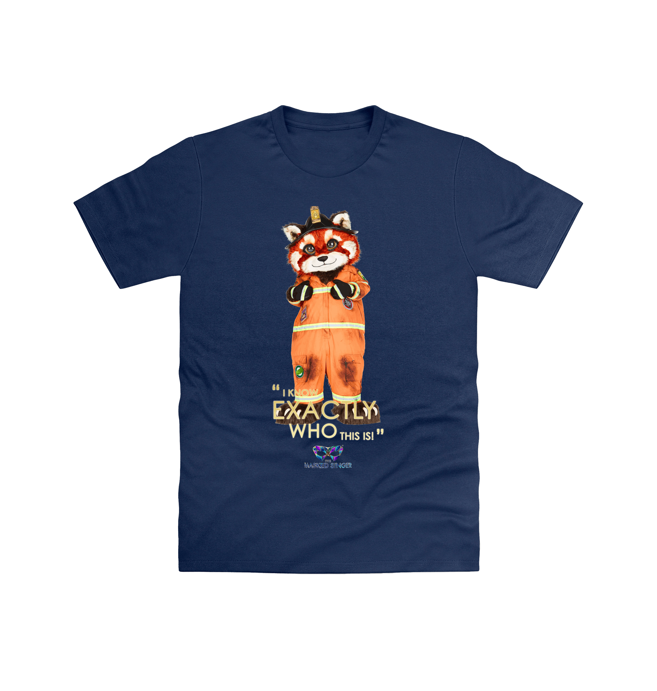 Navy Printed T-shirt Front